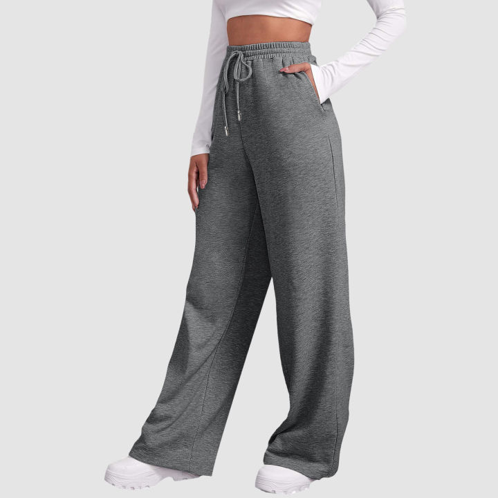 Wide%20Leg%20Pants%20For%20Women%E2%80%99S%20Fleece%20Lined%20Sweatpants%20Straight%20Pants%20Bottom%20All-Math%20Plain%20Fitness%20Joggers%20Pants%20Travel%20Basic%20-%20Image%206