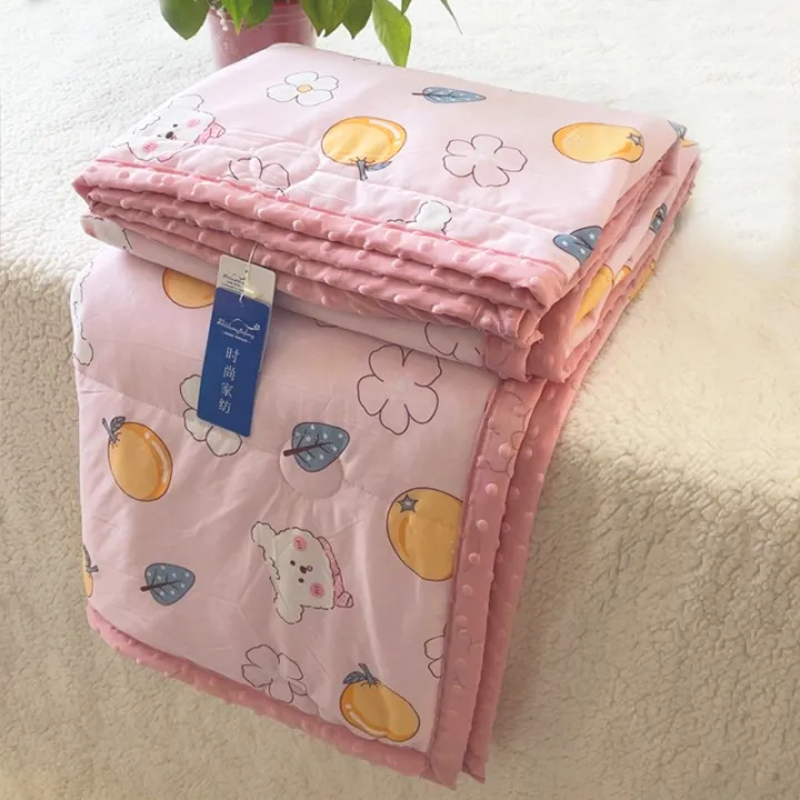 Wholesale%20Summer%20Blanket%20Airable%20Cover%20Cool%20Silk%20Ice%20Doudou%20Student%20Dormitory%20Single%20Person%20Double%20Children%20Summer%20Thin%20Duvet%20-%20Image%205
