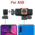 Front Back Camera For Samsung Galaxy A41 A50 A50s A40 Rear Backside Frontal Camera Module Flex Replacement Spare Parts.