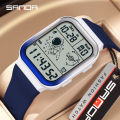 Sanda Fashion Men's Watches Digital Wristwatch 50M Waterproof Sports Casual Watch for Male Clock Relogios Masculino 6052.