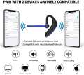 ARMICO Bluetooth Headset Wireless Earpiece V5.0 Dual Mic ENC Noise Cancelling Earphone Built-in 2Mic 16Hrs Hands-Free Calling for Driving Business Office Trucker with Universal Cell Phones. 