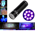 Aluminum Alloy Ultraviolet Flash-light Pocket Supply for Marker Checker Detection Money Checking Sterilization.