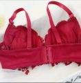 Women Push Up Bra and Panty Set Girl Floral Lace Underwear Set Underwire Brassiere.