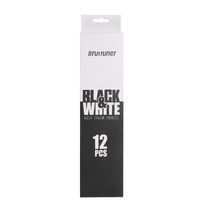 Brutfuner%2012Pc%20White%20Black%20Colored%20Pencils%20Professional%20Oil%20Color%20Pencil%20Drawing%20Pencil%20Set%20Sketch%20School%20Student%20Art%20Supplies%20Amour%20zii%20-%20Image%204