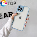 Ultra thin Soft Frame Silicone Transparent Case on For iPhone 11 12 13 Pro Max XR XSMAX Clear Back Cover Camera Protection Cases. 