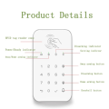 Wireless Touch Keypad Lock 433Mhz Frequency Ev1527 Code Unlock Security System Code RFID Connected Alarm Center Easy to Use. 