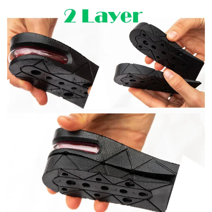 Height Increase Shoe Insoles Height Increasing Insoles 2 Layer for Men and Women
