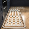 Strictly select simple and modern technology cloth, household kitchen, bathroom water absorption, quick-drying floor mat, toilet door, non-slip foot mat.