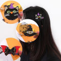 Hair Clip Creative Shape Ultra-Light Non-Irritation Stunning Visual Effect Easy-wearing Enhance Atmosphere Non-woven Fabric Halloween Cartoon Hair Clip Photography Prop for Women.