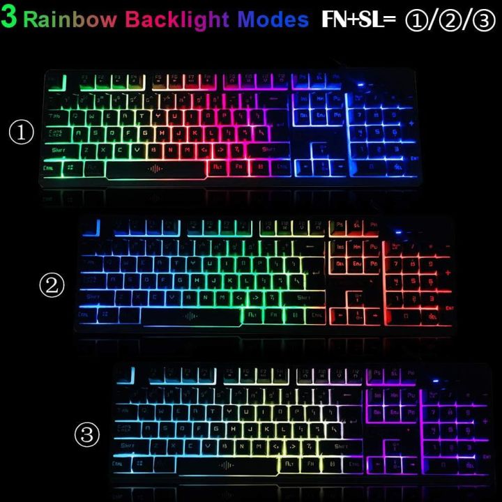 %5BGC%5DT6%20luminous%20keyboard%20and%20mouse%20set%20desktop%20computer%20game%20robotic%20feel%20Keyboard%20Mouse%20Combos%20dhl%20free%20-%20Image%205