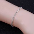 TREAZY Silver Color Simple Crystal Bridal Jewelry Sets Long Drop Necklace Earrings Bracelet Set for Women Wedding Jewelry Sets. 