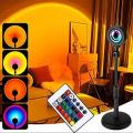 USB Sunset Lamp Projector Led Night Light Rainbow Color Sun Atmosphere. 