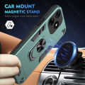 With Rotating Bracket Phone Case For Tecno Spark 10C/Spark 10 Anti-Fall Shockproof Iron holder Armor Man protection Soft Back Cases Cover.