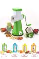 4 in 1 Rotary Grater & Slicer Cutter, Vegetable Choppers for Kitchen (Dry Fruit Slicer, Cheese Grater, Chip Slicer, Vegetable Chopper). 