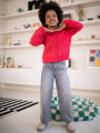 Girls Loose Fitting Soft Knit Winter Cardigan From Levin. 