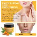 Turmeric Body Scrub Cleaning Exfoliation Removal Dark Spots Melanin Brighten Whitening Moisturizing Skin care peeling Cream.
