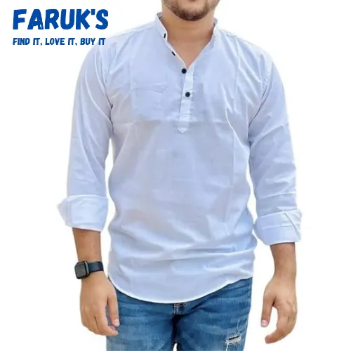 Trendy%20Men's%20White%20Colour%20Formal%20Katua,%20Trendy%20casul%20shirt%20-%20Panjabi%20-%20Panjabi%20For%20Men%20-%20Image%202