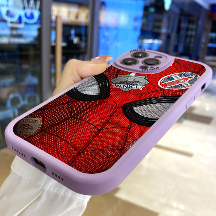 Jizetin%20for%20Realme%20C33%20Back%20Cover%20Spider%20Man%20Lambskin%20Texture%20PU%20Leather%20Back%20For%20Girls%20Boys%20Soft%20Phone%20Case%20-%20Image%208