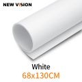 White 68x130cm 27*51inch Photography Backdrop Paper Matte PVC Vinyl Seamless Background Seamless Water-proof.