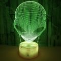 Alien 3D Illusion Lamp Acrylic Night Light with Touch Remote Hologram Table Lamp 7 Colors Changing Room Decor Birthday Gifts. 