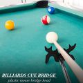 Retractable Billiard Cue Stick Bridge with Bridge Head, Billiard Pool Cue Accessory for Pool Table,Bridge Head.