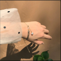 Trendy Fashionable Pearl Leaf Chain Golden Bracelets for Girls Charm Jewelry - Bracelet for Women Simple Fashion New Collection. 
