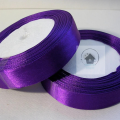 1 inch Ribbon/Fita (birthday decorations, lace, crafts, gifts wrapping) 22 meter roll purple ribbon.
