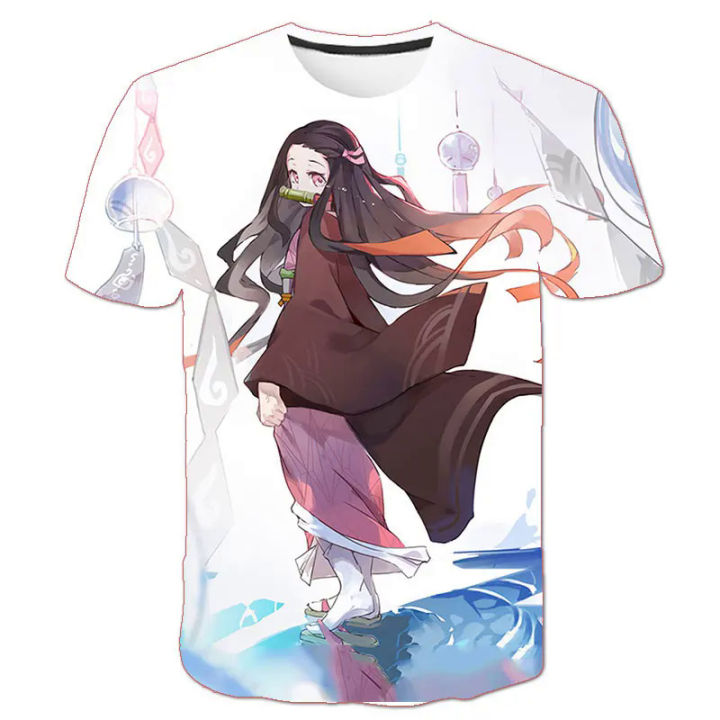 Summer%20short-sleeved%20Anime%20Demon%20Slayer%20T%20Shirt%20Kamado%20Nezuko%20Costume%20dress%20up%20Men's%20T-Shirt%20Kamatari%20Tanjiro%20T-Shirt%20-%20Image%202