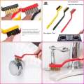 3Pcs Mini Wire Brush Set, Cleaning Tools for Multiple Use - Kitchen Accessories -Cleaning Tools-Bix Super Shop.