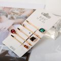 Gold Metal Women Vintage Fashion Girls Pentagram Hair Hairpins Hairgrips. 