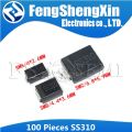 100PCS SS310 SMD SR310 Schottky Barrier Rectifier Diode 3A 100V DO-214AC SMA SMB SMC DC-214AB DC-214AA.