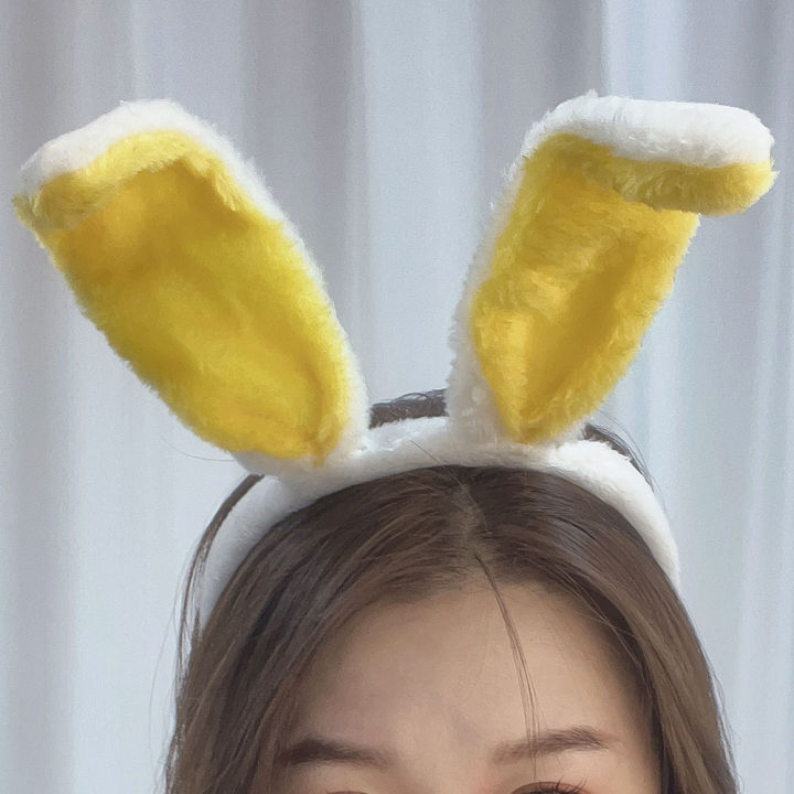 Cute%20Bunny%20Ears%20Headband%20Women's%20Plush%20Lugs%20Hare%20Ears%20Hairband%20Girl%20Rabbit%20Ears%20Headwear%20Cosplay%20Costume%20Hair%20Accessories%201Pcs%20-%20Image%204