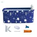Foldable Soaking Standing Bath Tub Seat Cushion Sturdy Bathing Hot Tub for Milk Bath Indoor. 