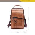Business Shoulder bag Sophisticated Vintage PU leather Crossbody bag Classic High quality Leather bag for Office Business trip Daily use Gift Men's fashion. 