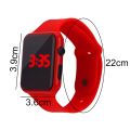 Unisex Rectangle Dial LED Light Digital Display Wrist Watch. 