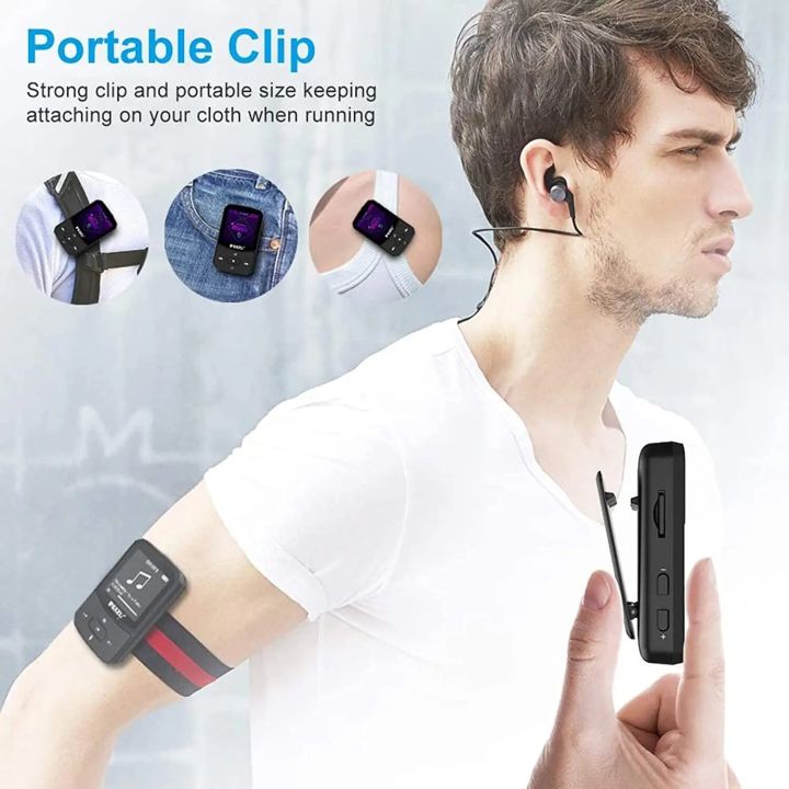 RUIZU%20X52%20Sport%20Bluetooth%20MP3%20Player%20Portable%20Clip%20Mini%20Music%20Walkman%20With%20Screen%20Support%20FM,Recording,Clock,Pedometer%20Radio%20-%20Image%202