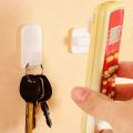 2 Pair (4Pcs) Self Adhesive Plastic Hooks Holder Remote Control Sticky Hook Hanger TV Air Conditioner Key Wall Storage. 