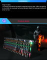USB Wired 104 Keys Gaming Mechanical Keyboard With No Delay In Key Press And Colorful Backlight. 