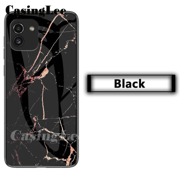 Casinglee%20For%20Samsung%20Galaxy%20A03%20Case%20Fashion%20Marble%20Tempered%20Glass%20Protector%20Soft%20Silicon%20Back%20cover%20for%20Samsung%20A03%20Phone%20cases%20For%20girls%20and%20Boys%20-%20Image%203