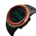 SKMEI 1251 Men Fashionable Outdoor 50m Waterproof Sports Digital Watch with PU Watchband. 