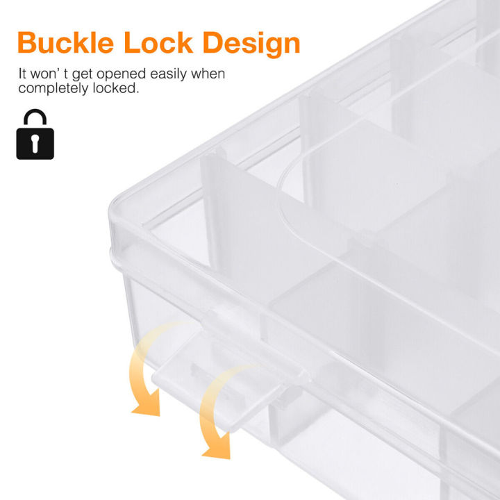 36%20Grids%20Plastic%20Organizer%20Box%20Clear%20Beads%20Storage%20Container%20Jewelry%20Box%20with%20Adjustable%20Dividers%20for%20Thread%20Craft%20-%20Image%203