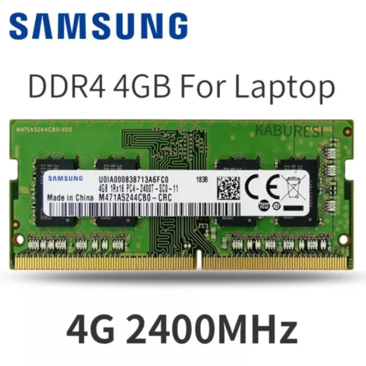 Samsung%20SK%20Hynix%20%20Micron%20DDR4%204GB%202400MHz%20PC4-19200%20CL17%201.2V%20260Pin%20SO-DIMM%20Laptop%20Ram%20(Korean)%20-%20Image%202