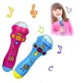 【Happy baby toy store】6 In LED Projection Microphone Flash Microphone Light-emitting children Toys Kids Gift party random 1pcs. 