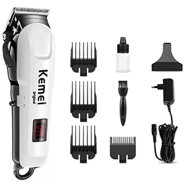 Kemei%20KM-809A%20Digital%20%20Electric%20Rechargeable%20Professional%20Hair%20Clipper%20Trimmer%20-%20Image%204
