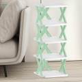 Folding Shoe Rack Multi Tiers Durable Portable Vertical Shoe Closet Shoe Stand for Bathroom. 