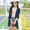 Women Summer Sun Protection Chiffon Shirt Plus Size Trumpet Sleeve Thin Mid-length Cardigan. 