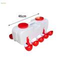 Poultry Drinking Bowl Feeder Chick Chicken Waterer Cups for Coop Birds Geese semi automatic L. 