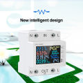 WIFI APP Digital Energy Meter Tester Rail Electricity Usage Monitor AC 170V~270V 63A Power Voltmeter Voltage Amps Watt Kwh Meter. 