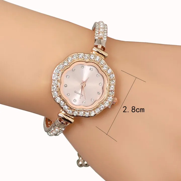 New%20Hot%20Selling%20Pearl%20Watch%20Bracelet%20Plum%20Blossom%20Watch%20Set%20Gift%20Full%20Diamond%20Women's%20Watch%20Factory%20Direct%20One%20Piece%20Dropshipping%20-%20Image%205
