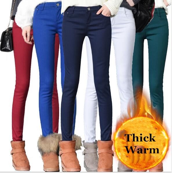 Pencil%20Pants%20For%20Women%20Winter%20Warm%20Skinny%20Femme%20Trousers%20With%20Velvet%20Inside%20Solid%20Slim%20Female%20Pants%20Plus%20Size%20Black%20-%20Image%203